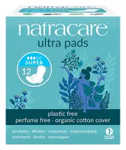 Ultra Pads, Super with Wings x12 (Natracare)