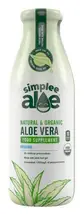 Unflavoured Aloe Vera Dietary Supplement Drink, Organic 500ml (Simplee Aloe)