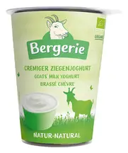 Organic Natural Goat's Milk Stirred Yoghurt 400g (Bergerie)