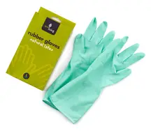 Natural Latex Rubber Gloves Large (Ecoliving)