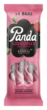 Natural Raspberry Liquorice Bar 4 Pack (Panda)