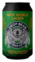 New World Lager 0.5% 330ml (Drop Bear Beer)