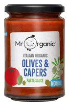 Organic Olives & Capers Pasta Sauce 350g (Mr Organic)