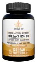 Omega 3 Fish Oil x 240 Softgels (Stronglife)
