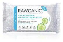 Organic On-The-Go Hand Wipes, 15 Wipes (Rawganic)