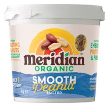 Organic Smooth Peanut Butter 1kg (Meridian)