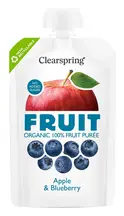 Organic Apple & Blueberry Fruit Puree 100g (Clearspring)