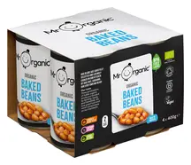 Organic Baked Beans 400g x 4 (Mr Organic)