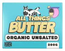 Organic British Unsalted Butter 200g (All Things)