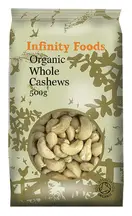 Organic Cashew Nuts 500g (Infinity Foods)