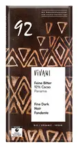 Organic Fine Dark 92% Cocoa Bar 80g (Vivani)