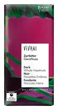 Organic Dark Whole Hazelnuts Bar 100g (Vivani)