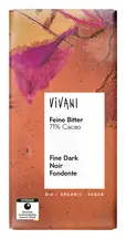 Organic Fine Dark 71% Cocoa Bar 80g (Vivani)