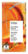 Organic Fine Dark Orange Bar 80g (Vivani)