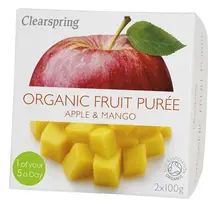 Organic Fruit Puree Apple & Mango 200g (Clearspring)