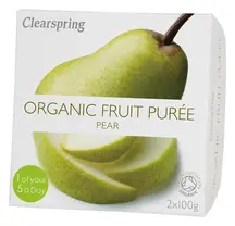 Organic Fruit Puree Pear 200g (Clearspring)