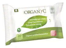 Organic Intimate Wet Wipes x 20 Wipes (Organyc)
