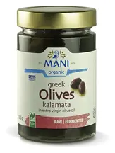 Organic Kalamata Olives in Olive Oil 280g (Mani)