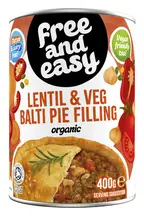 Organic Lentil Balti Pie Filling 400g (Free & Easy)