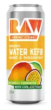 Organic Mango and Passionfruit Water Kefir 250ml (Raw Vibrant Living)