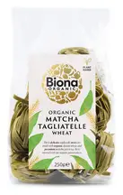 Organic Matcha Wheat Tagliatelle Nests 250g (Biona)