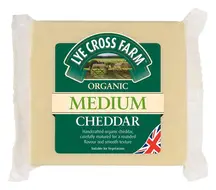 Organic Medium Cheddar 245g (Lye Cross Farm)