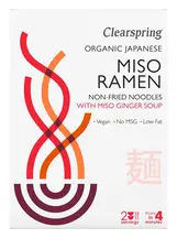 Organic Japanese Miso Ramen Noodles 210g (Clearspring)