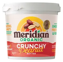 Organic Crunchy Peanut Butter 1kg (Meridian)