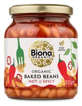 Organic Spicy Baked Beans 350g (Biona)