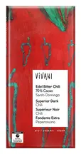 Organic Superior Dark Chili Bar 80g (Vivani)