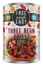Organic Three Bean Chilli 400g (Free & Easy)