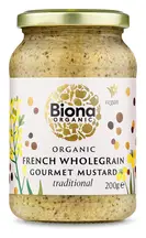 Organic Traditional French Wholegrain Mustard 200g (Biona)