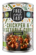 Organic Chickpea & Vegetable Curry 400g (Free & Easy)