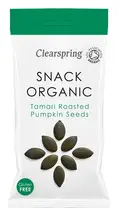 Organic Yaemon Tamari Roasted Pumpkin Seeds 30g (Clearspring)