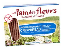 Gluten-Free Buckwheat Crispbread (No Added Sugar or Salt) 125g, Organic (Le Pain des Fleurs)