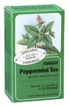 Organic Peppermint Herbal Tea, 15 Bags (Floradix)