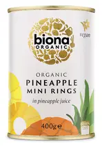 Organic Pineapple Rings 425g (Biona)