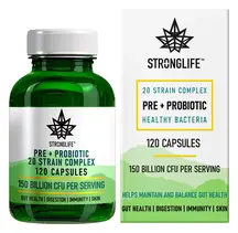 Organic Pre + Probiotic x 120 Capsules (Stronglife)