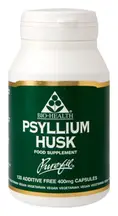 Psyllium Powdered Husks 120 Capsules (Bio-Health)