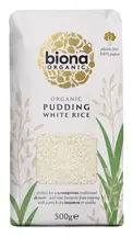 Organic White Pudding Rice 500g (Biona)