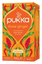 Organic Three Ginger Tea 20 x Sachets (Pukka)