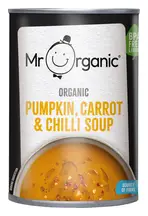 Organic Pumpkin, Carrot & Chilli Soup 400g (Mr Organic)