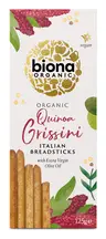 Organic Quinoa Grissini Italian Breadsticks 125g (Biona)