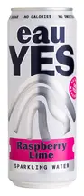 Raspberry Lime Sparkling Mineral Water 330ml (eauYES)