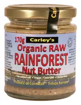 Organic Raw Rainforest Nut Butter 170g (Carley's)