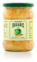 Organic Raw Sauerkraut & Carrot 500g (Eat Wholesome)