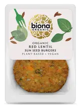 Organic Red Lentil Sun Seed Burger 160g (Biona)