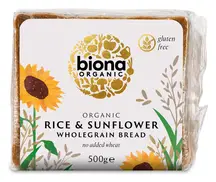 Organic Rice & Sunflower Wholegrain Bread 500g (Biona)