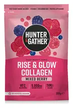 Rise & Glow Mixed Berry Collagen 300g (Hunter and Gather)