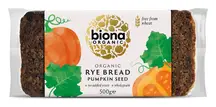 Organic Rye Bread with Pumpkin Seeds 500g (Biona)